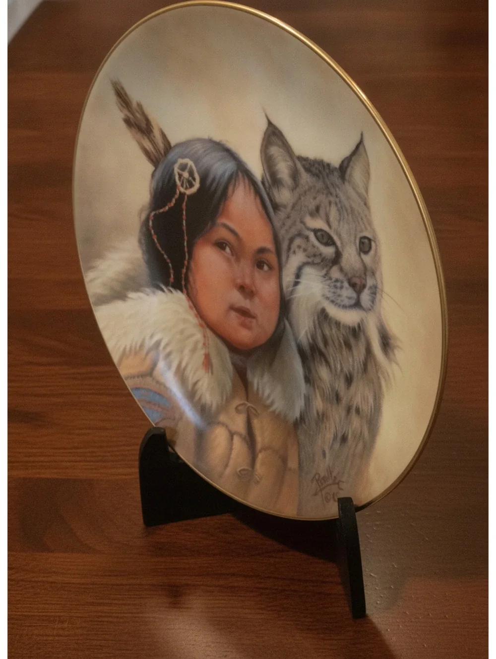 Ardalt Porcelain Collector Plate Winter Scouts by Perillo Signature 1985